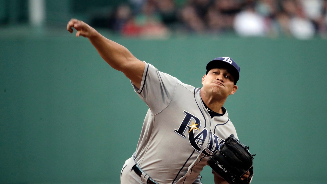 Chirinos throws 8 scoreless innings, Rays beat Red Sox 5-1